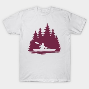 Summer Kayaker Paddling T-Shirt